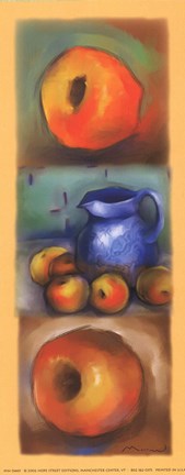 Framed Peach Panel Print