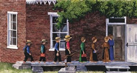 Framed School Days Print