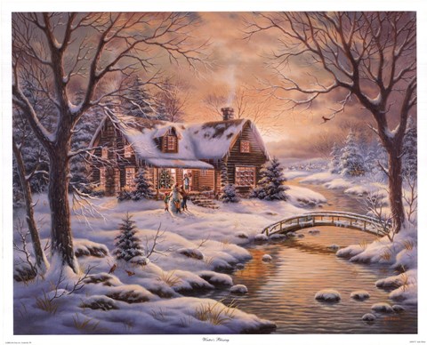 Framed Winter's Blessings Print