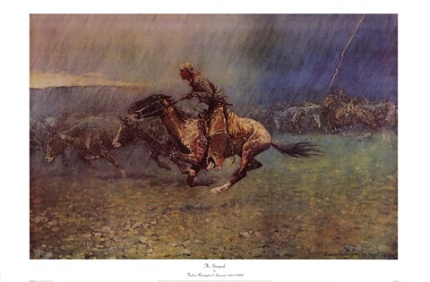 Framed Stampede Print