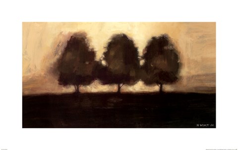 Framed Row of Trees I Print