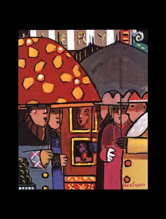 Framed Opening in the Rain Print