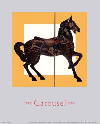 Framed Carousel IV Print