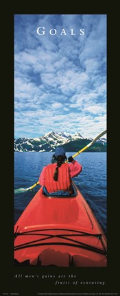 Framed Goals-Kayak Print
