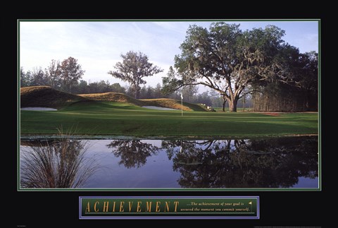 Framed Achievement-Golf Print