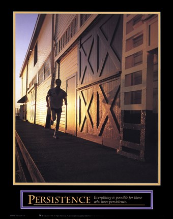 Framed Persistence-Runner Print