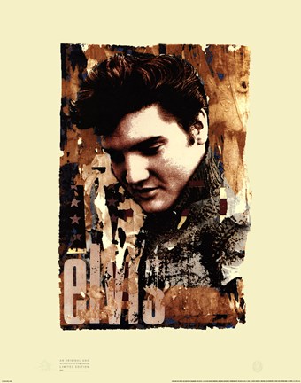 Framed Elvis Slick Print