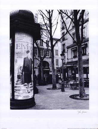 Framed Paris Scene I Print