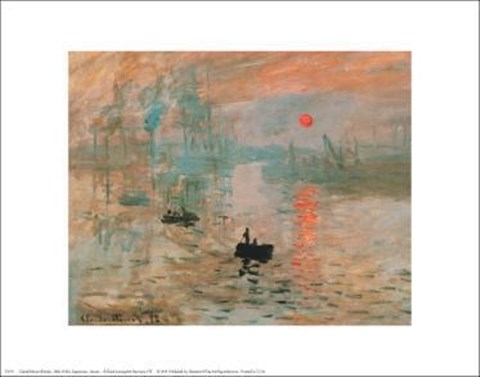 Framed Impression, Sunrise, c.1872 (green) Print