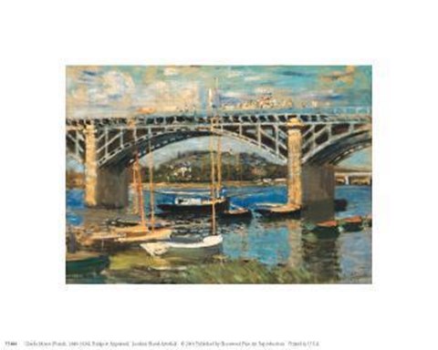 Framed Bridge at Argenteuil (bridge center) Print