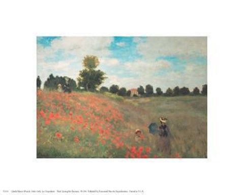 Framed Les Coquelicots Print