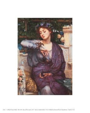 Framed Libra And Her Sparrow, 1907 Print
