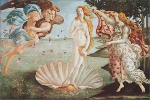 Framed Birth Of Venus Print