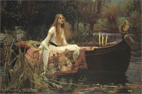 Framed Lady Of Shalott Print