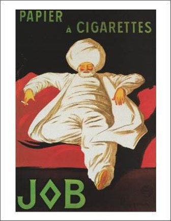 Framed Papier A Cigarettes - Job, 1912 Print