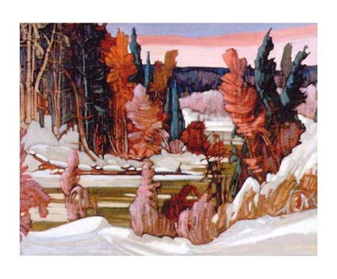 Framed Riviere au Degel Print