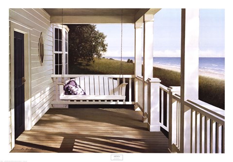 Framed Shore House Print