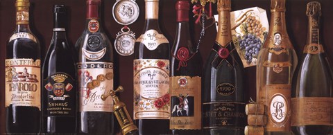 Framed Wine Panel Print