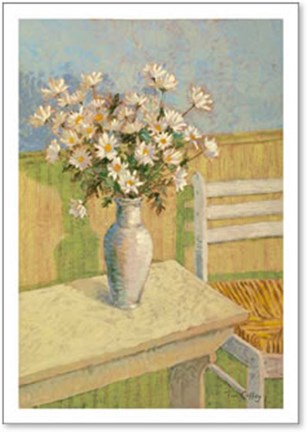 Framed Still Life with Daisies Print