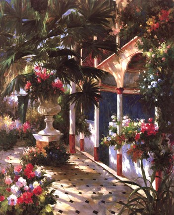 Framed Garden Atrium l Print