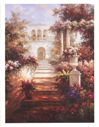 Framed Le Jardin De Printemps I Print