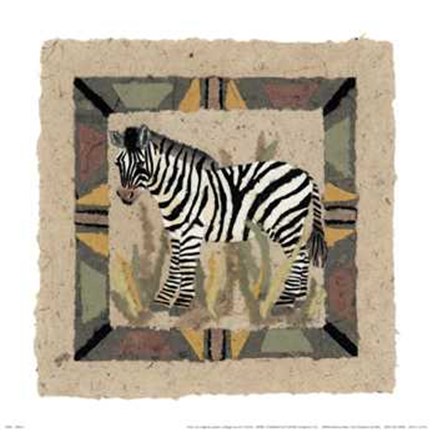 Framed Zebra Print
