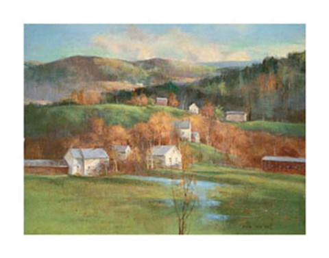 Framed Distant Hills Print