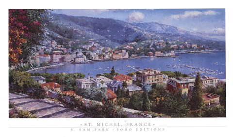 Framed St. Michel, France Print