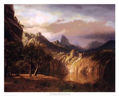 Framed In The Valley Print