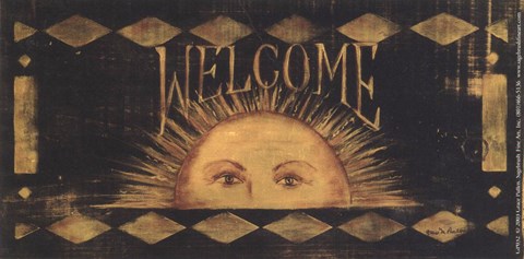 Framed Welcome Sun Print