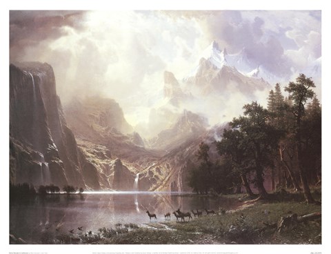 Framed Sierra Nevada in California Print