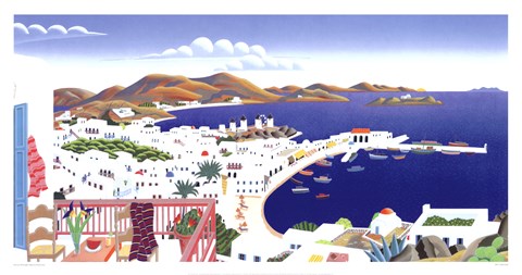 Mykonos Panorama Fine Art Print by Thomas McKnight at