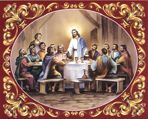 Framed Last Supper Print
