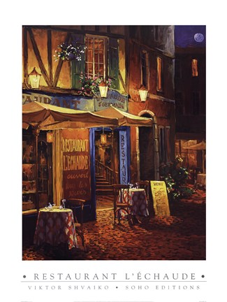 Framed Restaurant L&#39;Echaude Print
