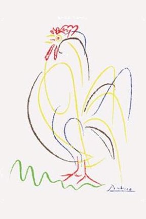 Framed Rooster Print