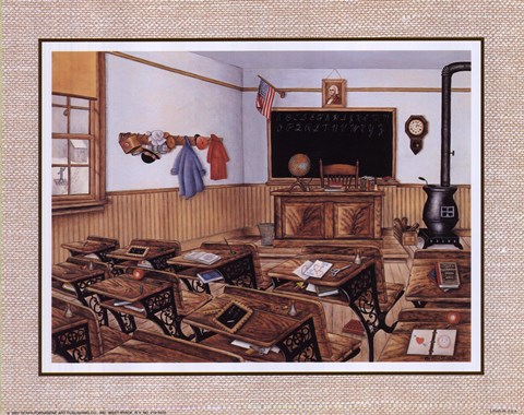 Framed School Days Print