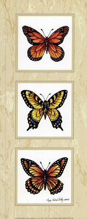 Framed Monarch Butterflies Print