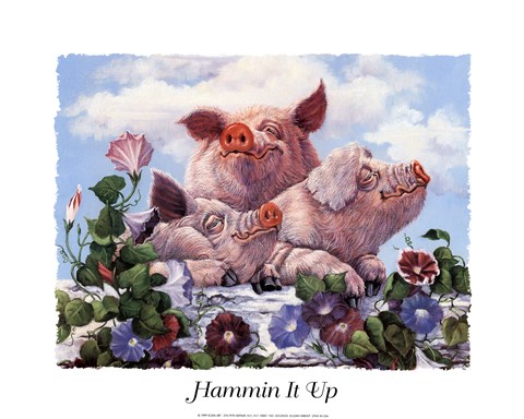 Framed Hammin&#39; It Up Print