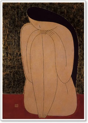 Framed Solitude I Print