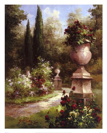 Framed Secret Garden Path Print