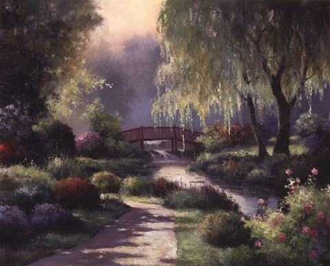 Framed Path To Willow Park Print