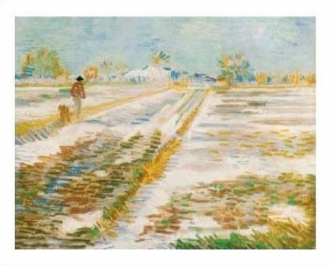 Framed Paysage Enneige Print