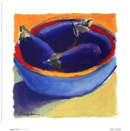 Framed Eggplant Elite Print