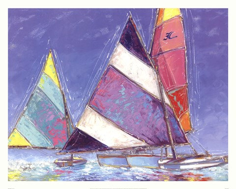 Framed Saucy Sails Print