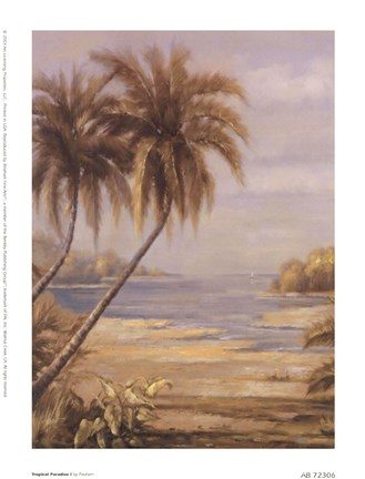 Framed Tropical Paradise I Print