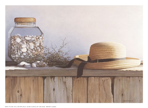 Framed Still Life With Seashells Print