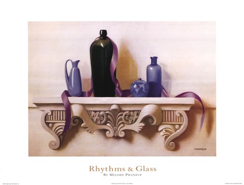 Framed Rhythms &amp; Glass Print
