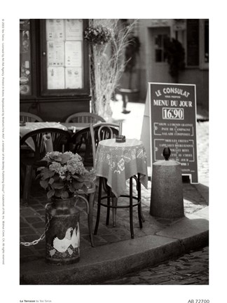 Framed La Terrasse Print