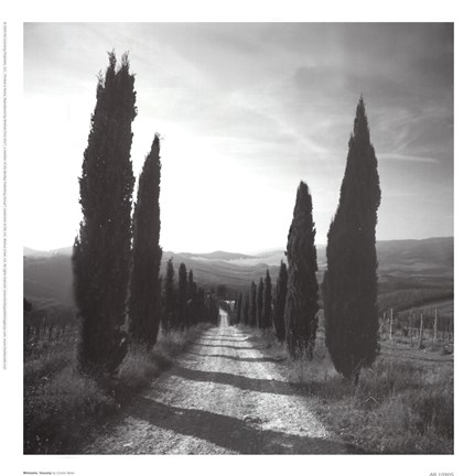 Framed Mensano, Tuscany Print