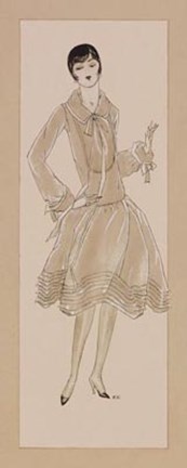 Framed Vintage Lady II Print